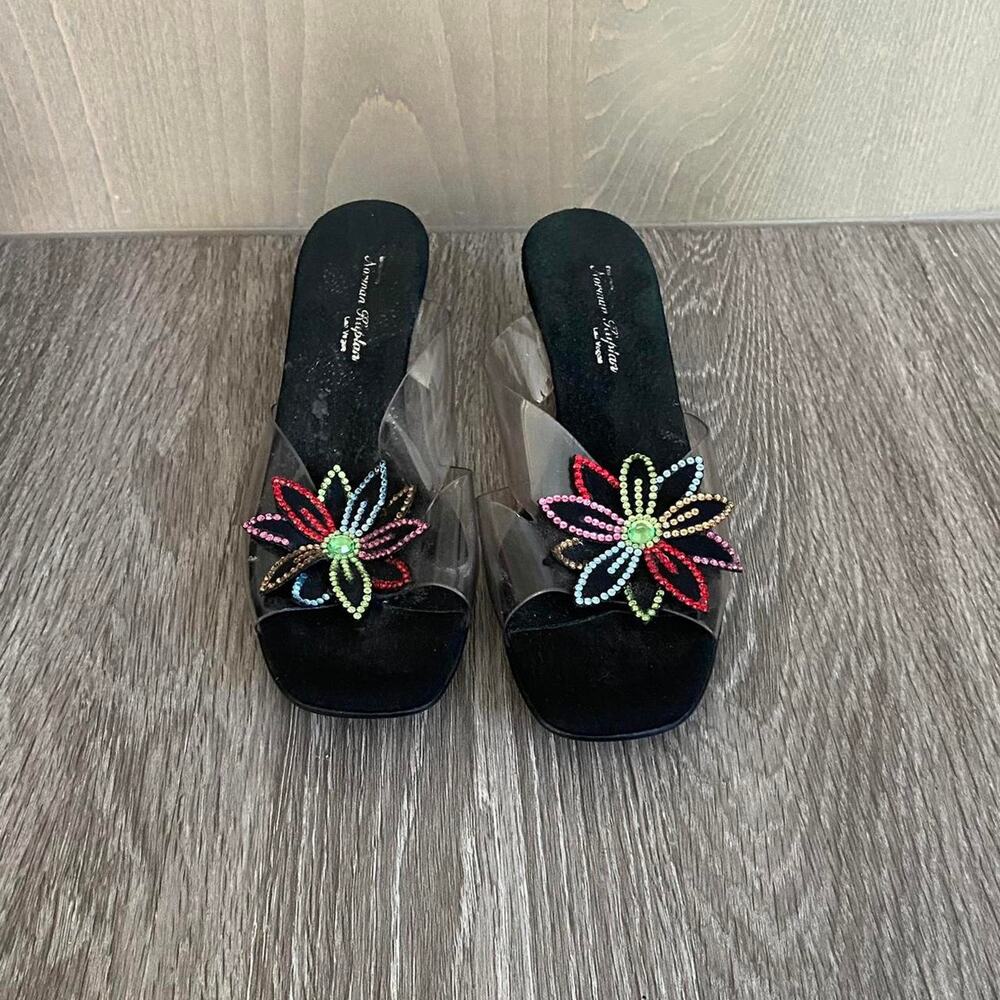 Vintage 90s fairycore flower heels
